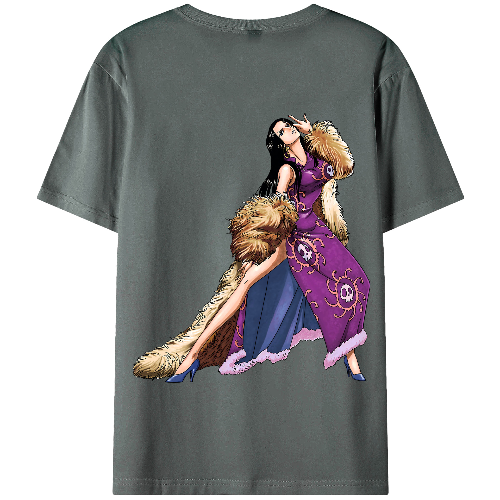 ワンピース ボア・ハンコック ONE PIECE Boa·Hancock 綿100％半袖Tシャツ（背面プリント）